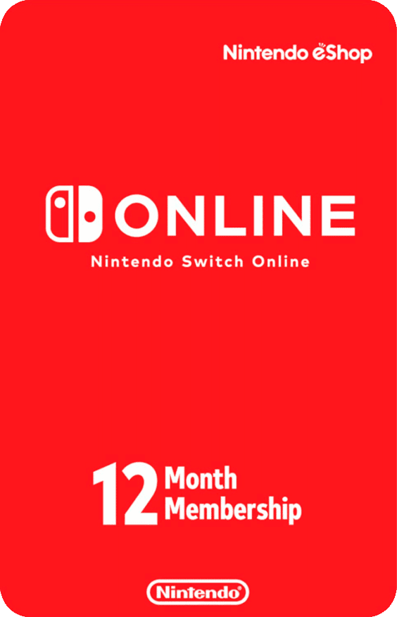 Tarjeta Nintendo Switch Online 12 Meses