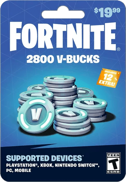 Tarjeta Fortnite 2800 V-Bucks