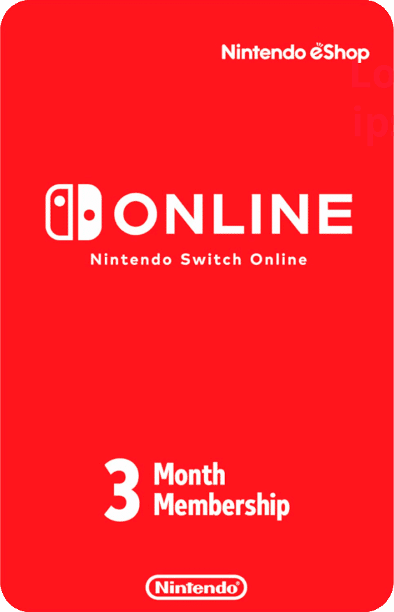 Tarjeta Nintendo Switch Online 3 Meses