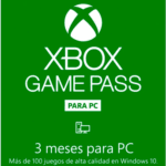Tarjeta Xbox Game Pass PC 3 Meses