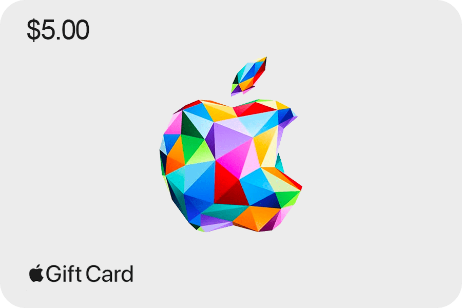 Tarjeta Gift Card $5 Apple iTunes