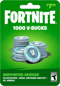 Tarjeta Fortnite 1000 V-Bucks