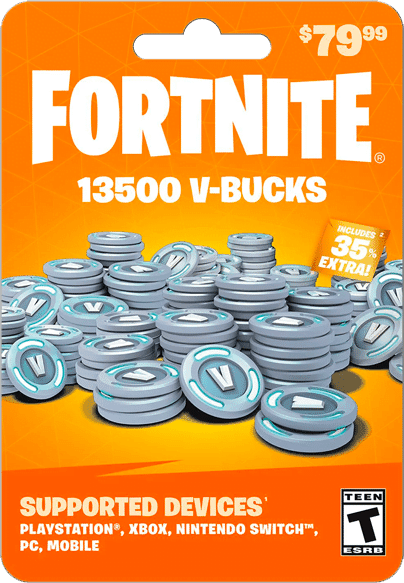 Tarjeta Fortnite 13500 V-Bucks