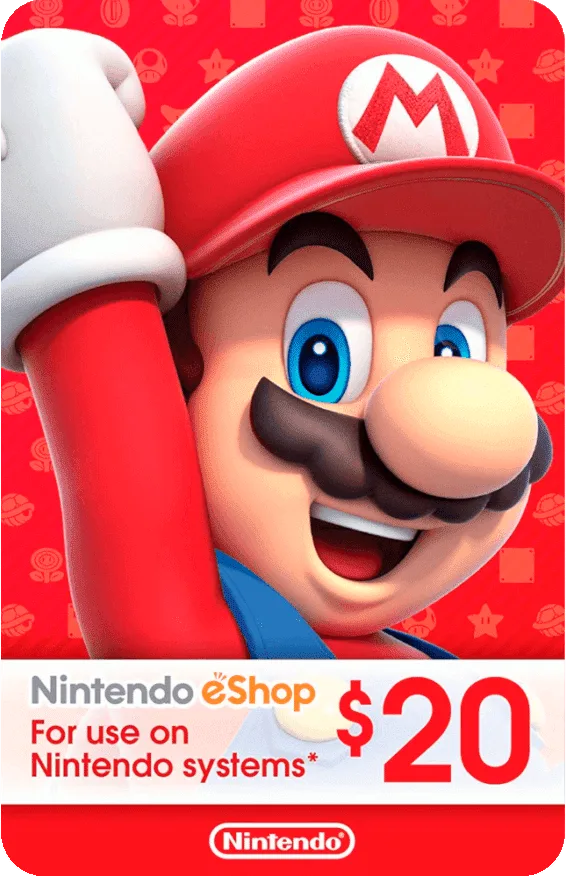 Tarjeta Nintendo eShop $20 USD