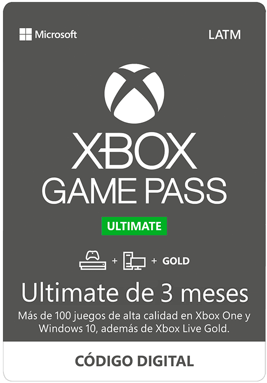 Tarjeta Xbox Game Pass Ultimate 3 Meses