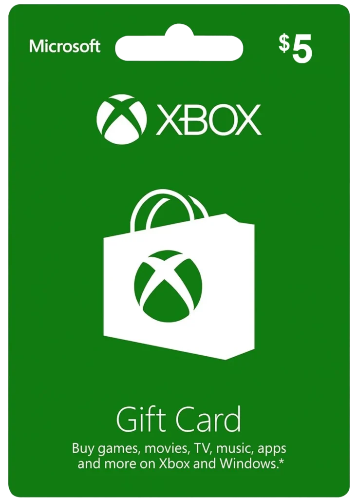 Xbox Gift Card $5 (USA)